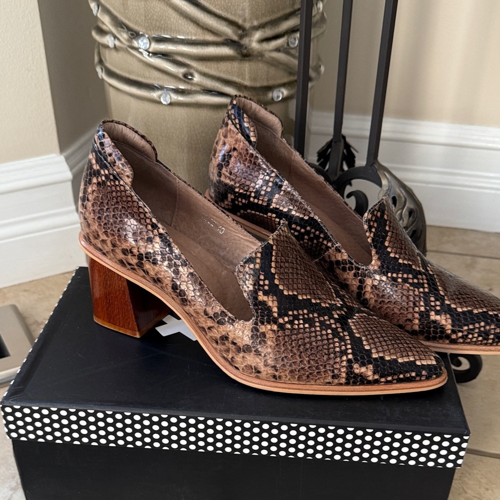 Minx Brown Snakeskin leather Shoes